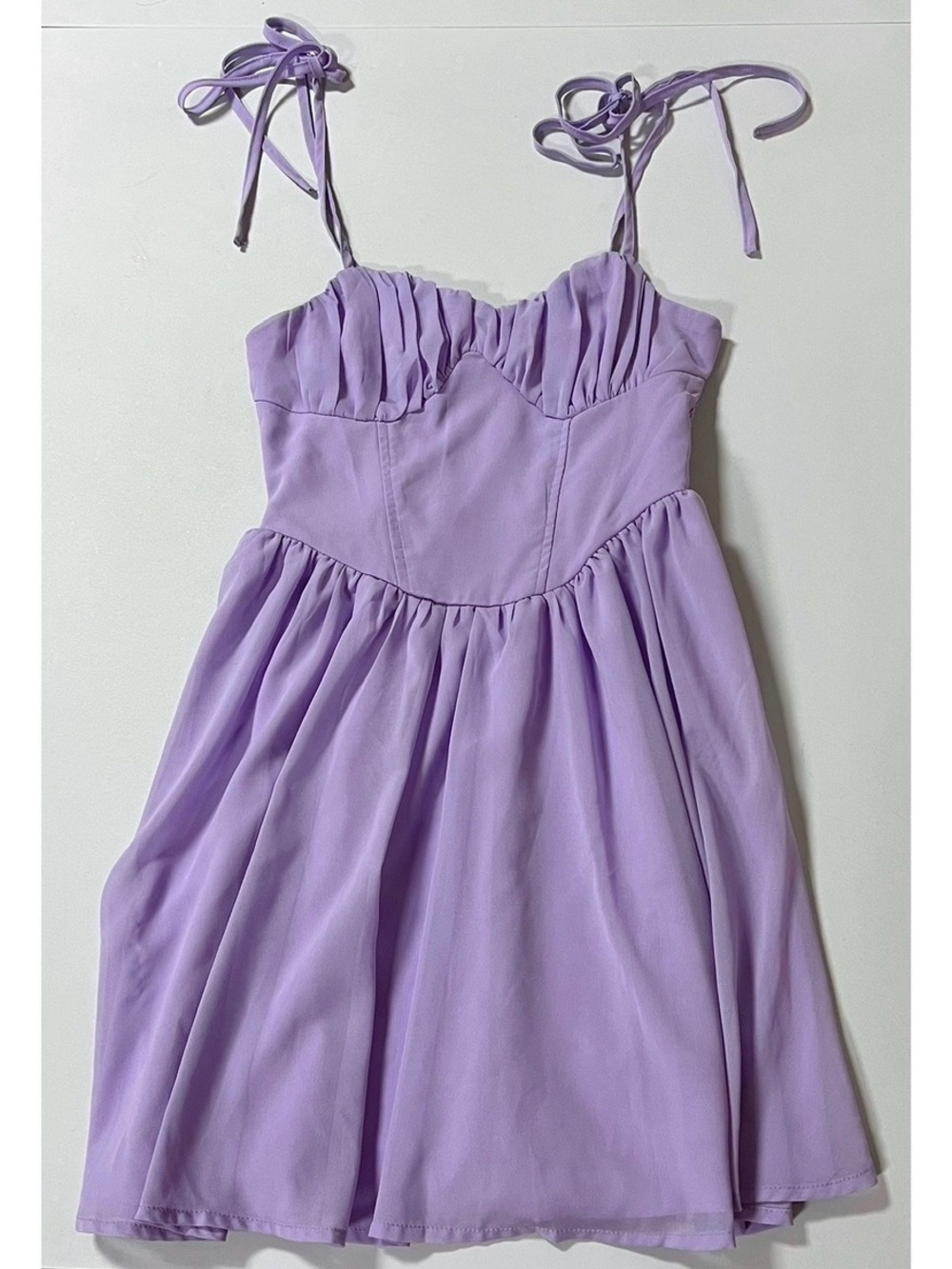 Purple Lavender Pastel Corset Spaghetti Strap Mini Dress Size XS 🍬✨ #pastel
